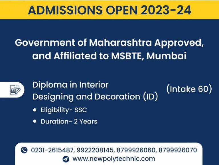 Diploma in Interior Designing and Decoration - New Institute Of Technology